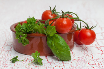 Tomaten mit Kräuter