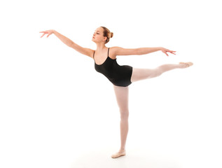 Young ballet dancer posing