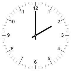 Clock Illustration 2:00