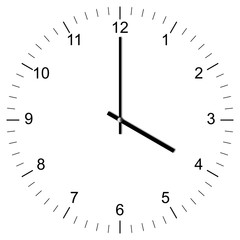 Clock Illustration 4:00