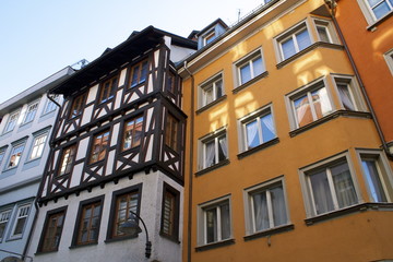 Fototapeta na wymiar Typowe niemieckie domy