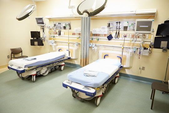 View Of Empty Emergency Room