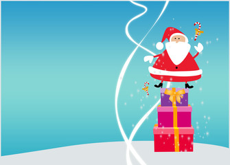 Santa christmas background