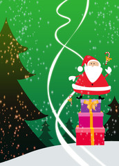 Santa christmas background
