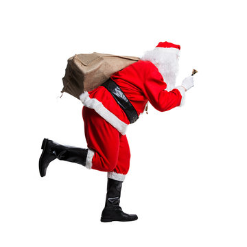 rennender Weihnachtsmann
