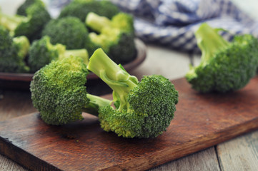 Fresh green broccoli