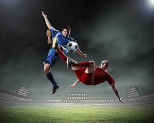 Two football player