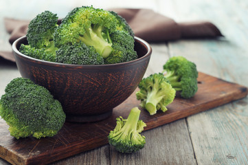 Fresh green broccoli