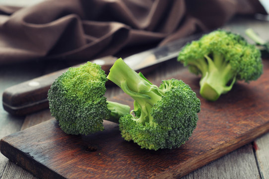 Fresh green broccoli