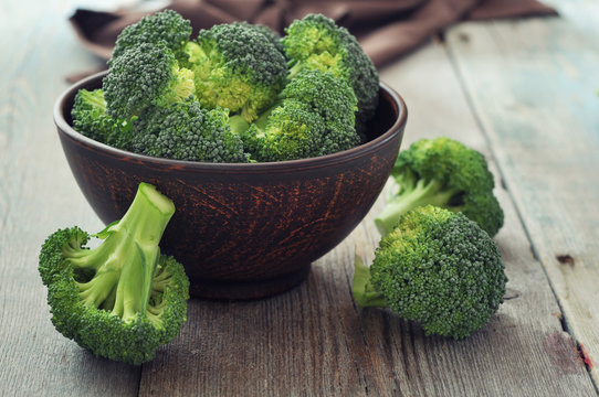 Fresh green broccoli