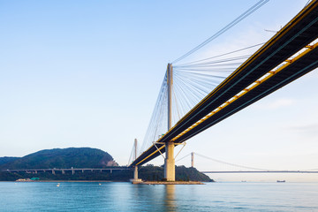 Suspension bridge in Hong Kong