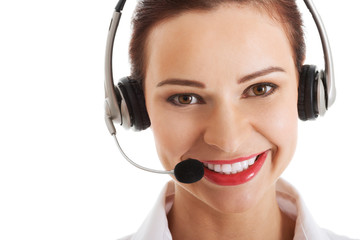 Call center woman