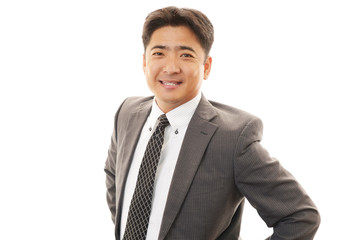 笑顔のビジネスマン