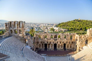 Foto auf Glas Athen. Das Odeon des Herodes Atticus 4 © Valery Rokhin