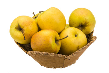 Yellow bright apple