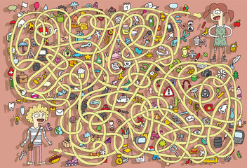 Singing Maze Game. Solution in hidden layer!