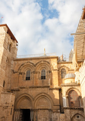 Fototapeta premium Jerusalem, courtyard church of the Holy Sepulchre