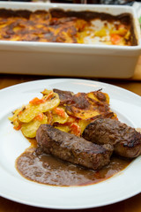 Rehfilet mit Kartoffelgratin