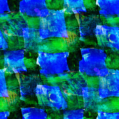 art blue, green seamless texture , watercolor