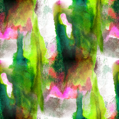 art green, pink avant-garde hand paint background seamless wallp