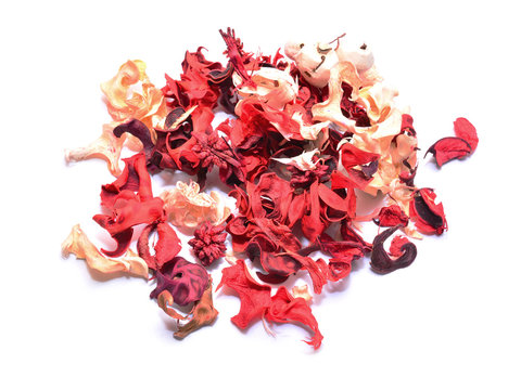 dried flower petals