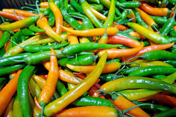 Background of hot pepper