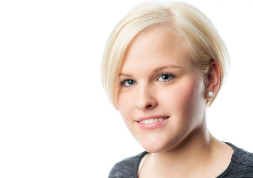 Blondes M&auml;dchengesicht