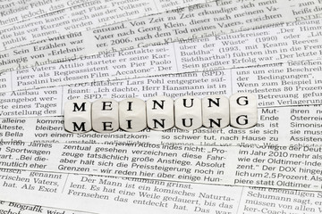 Obraz premium Meinungsbildung