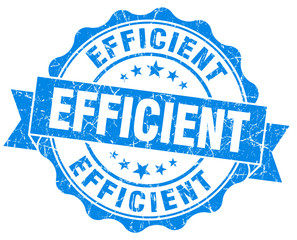 Efficient blue grunge vintage seal