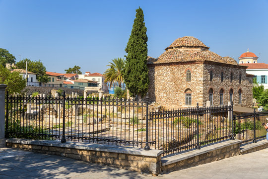 Athens. Roman Agora and Turkish Mosque (Fethiye Djami)