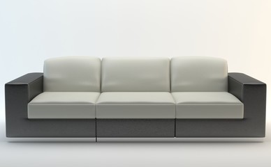 Isolated Sofa - Black and White