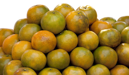 Orange Fruit on white background