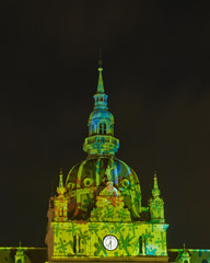 Old European Building in Graz,Austria, Advent time