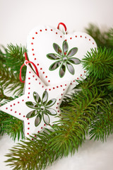 Christmas decorations on a tree