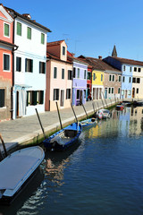 Fototapeta na wymiar Burano island in the Venetian Lagoon, Italy