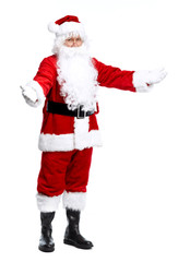 Santa Claus isolated on white.