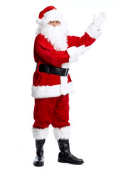Santa Claus isolated on white.