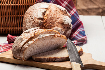 Baked traditional bread