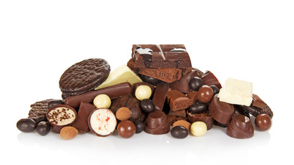 Various chocolates, sweet food