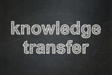 Education concept: Knowledge Transfer on chalkboard background