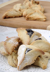 Hamantaschen cookies for Jewish festival of Purim