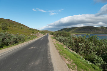 Street in the fell, Varanger Peninsula, Norway