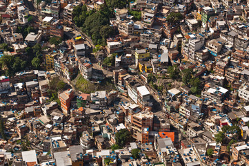 Biggest Slum in South America, Rocinha, Rio, Brazil