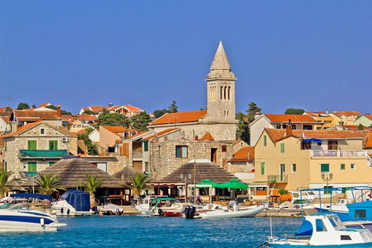 Summer view of Pakostane waterfront