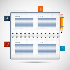 Vector Progress Steps for Tutorial, Infographics