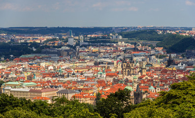 Naklejka na ściany i meble View of Prague Old Town (Stare Mesto) - Czech Republic