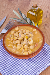 bowl of vegetables soup clay