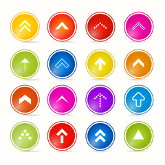 Colorful Abstract Arrows Set