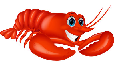 Cute lobster cartoon