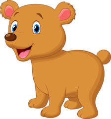 Cute baby bear cartoon